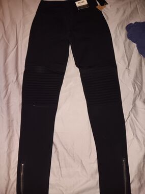Mudd Moto Ribbed Knee Ponte 4 Flx Jeggings
